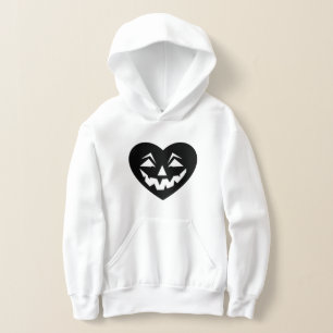schwarzes Halloween-Herz gothischer Valentinstag g Hoodie