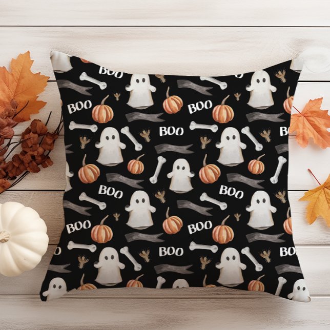 Schwarzes Halloween Kissen (Black Halloween Throw Pillow
)