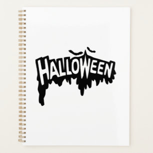 Schwarzes Halloween Planer