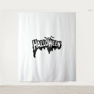 Schwarzes Halloween Wandteppich