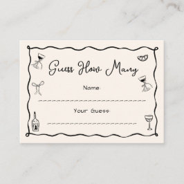 Schwarzes Hand gezeichnetes Brautparty schätzt, wi Begleitkarte