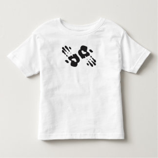 Schwarzes Handprints Kleinkind T-shirt