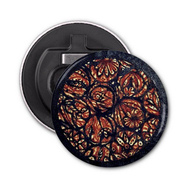 Schwarzes Henna Flaschenöffner (Vorderseite)