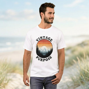 Schwarzes Herren-T-Shirt - Vintage-Zitat, Trendig T-Shirt