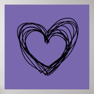 schwarzes Herz 1 Poster