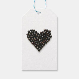 Schwarzes Herz Geschenkanhänger