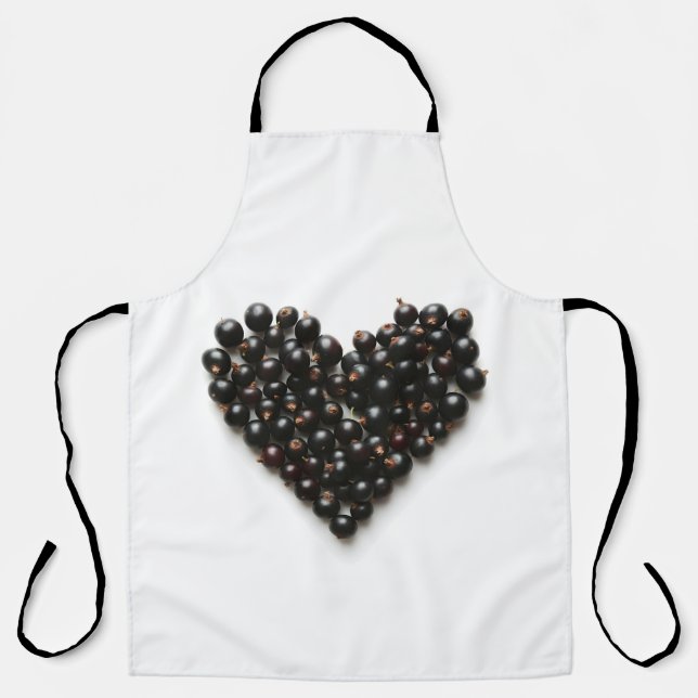 Schwarzes Herz Schürze (Vorderseite)