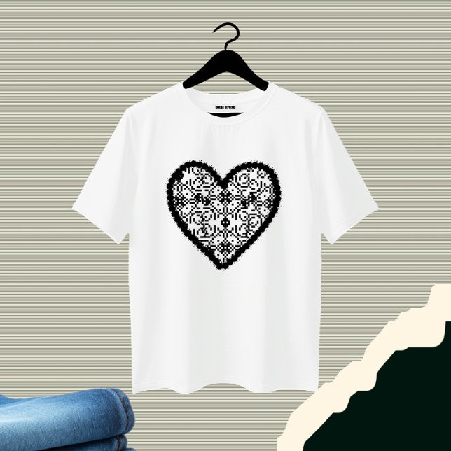 Schwarzes Herz T-Shirt (Von Creator hochgeladen)