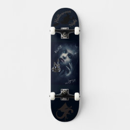 Schwarzes Hexenlicht Halloween Spuk Foto Skateboard