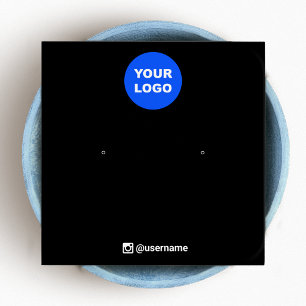 Schwarzes Hinzufügen Ihrer Logo-Gestalt als Schmuc