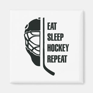 Schwarzes Hockey-Design für professionelle Eishock Magnet