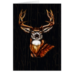 Schwarzes Holz Hirsch Rustikal Land Dankeschön