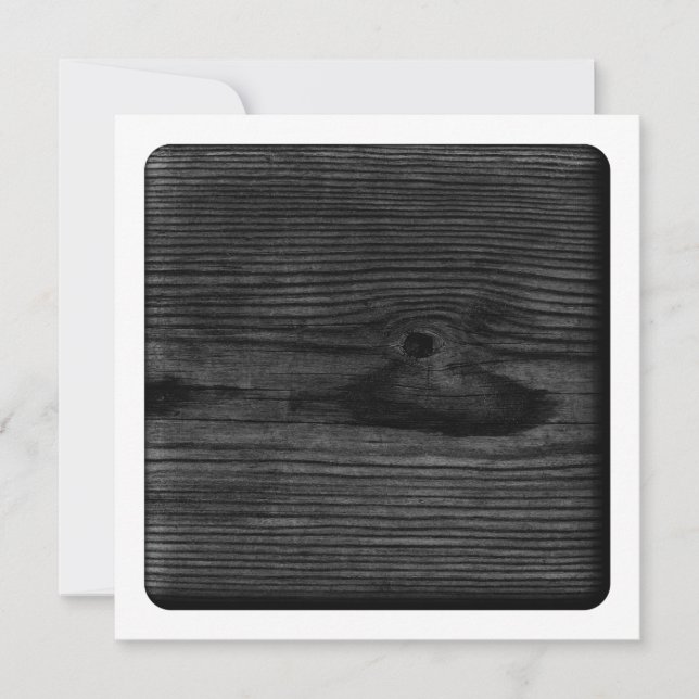 Schwarzes Holzbild. (Vorderseite)