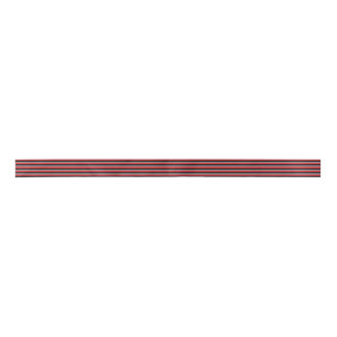 Schwarzes, Holzkohlen-Grau und Rot-Streifen Satinband