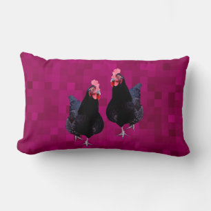 Schwarzes Hühnchen reversible, Lendenkissen
