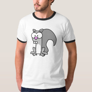 Schwarzes Hülsen-Eichhörnchen-Shirt T-Shirt