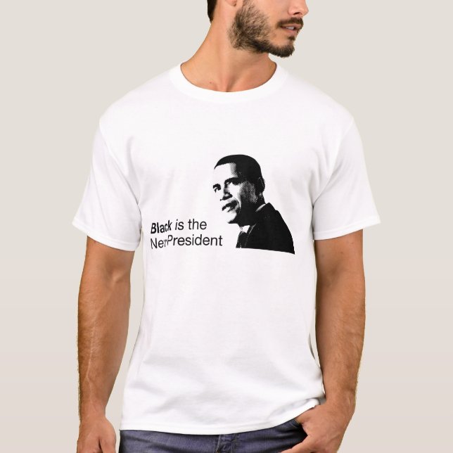 Schwarzes ist der neue Präsident Obama T-Shirt (Vorderseite)