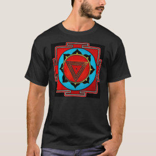 Schwarzes Kali Yantra T-Shirt