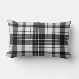 Schwarzes Kariertes Lumbalkissen Lendenkissen