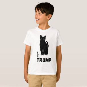 Schwarzes-Katze-T-Shirt Trump T-Shirt