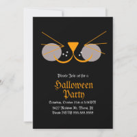 Schwarzes Katzen-Gesicht Halloween Geburtstagsfeie