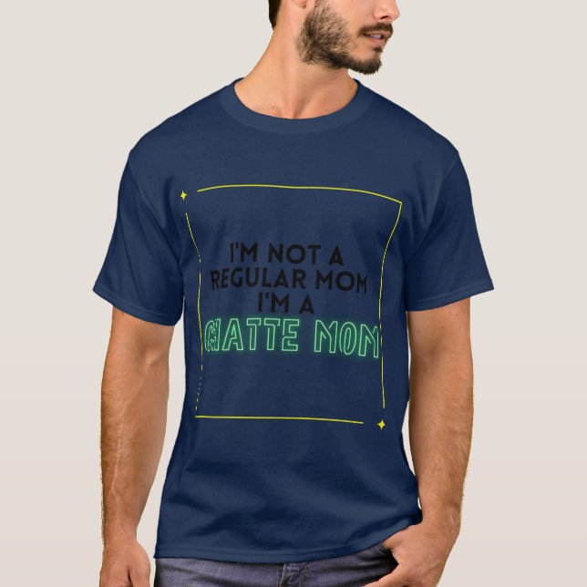 Schwarzes Katzen-Mom-Blacket T-Shirt (Vorderseite)