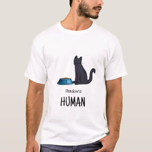 Schwarzes Katzen-Shirt T-Shirt
