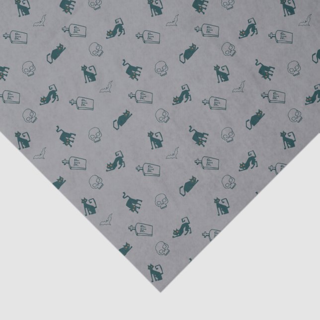 Schwarzes Katzen- und Skulpturenpapier Seidenpapier (Ausschnitt)