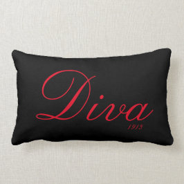 Schwarzes Kissen der Diva-1913