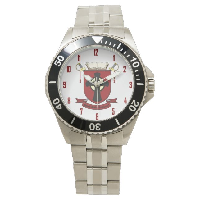 SCHWARZES KLEID REGIMENT ARMBANDUHR (Vorderseite)
