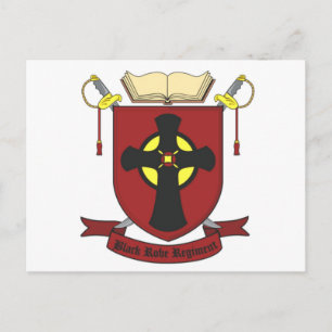 SCHWARZES KLEID REGIMENT POSTKARTE