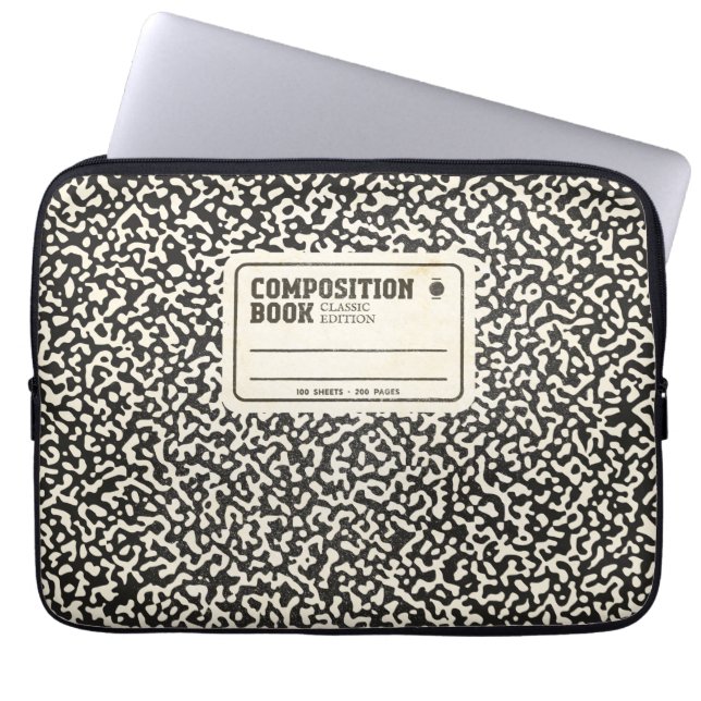 Schwarzes Komprimierungsgerät Laptopschutzhülle (Vorderseite)