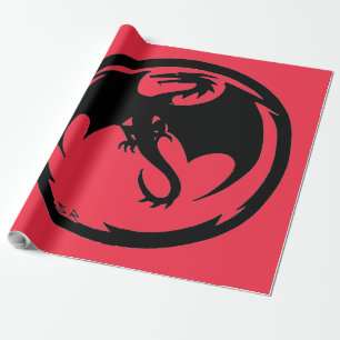 Schwarzes Korallenpapier, groß Geschenkpapier