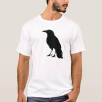 Schwarzes Krähen-T-Shirt
