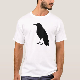 Schwarzes Krähen-T-Shirt T-Shirt
