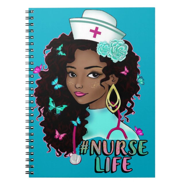 Schwarzes Krankenpflegeleben rn kann Krankenpflege Notizblock (Vorderseite)
