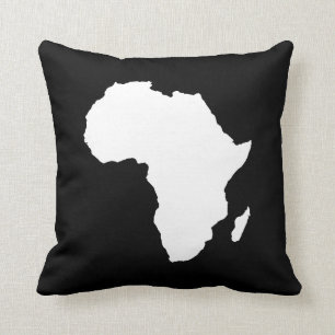 Schwarzes kühnes Afrika Kissen