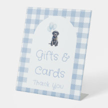 Schwarzes Lab Welpe Blau Baby Shower Geschenke und