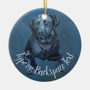Schwarzes Labor Dekoration Personalisierter Hund A