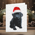 Schwarzes Labor Frohe Weihnachts Labrador Welpe Sa Feiertagskarte<br><div class="desc">Schick Weihnachten Grüße mit dieser bezaubernden Weihnachtsweihnachtsschwarzen Labrador-Welpenkarte. Inside : Frohe Weihnachten ~ Frohes Neues Jahr . Personalisieren Sie mit Ihrem Familiennamen und Namen, oder löschen Sie, wenn Sie handschreiben möchten. Diese schwarze Labrador Weihnachtskarte wird unter den Arbeitssuchenden zum Favoriten. Besuchen Sie unsere Kollektion für passende schwarze Labyrinthe-Weihnachtskarten, Wohngestaltung und...</div>