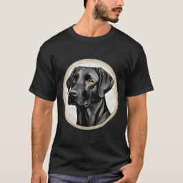 Schwarzes Labor Labrador Retriever Hunde Hunde Lov T-Shirt