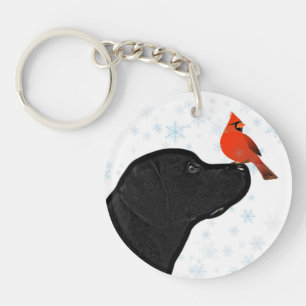 Schwarzes Labor Schlüsselanhänger