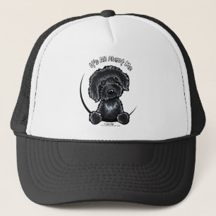 Schwarzes Labradodle IAAM Truckerkappe