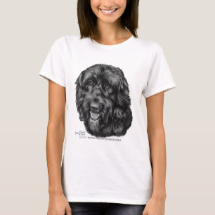 Schwarzes Labradoodle T-Shirt