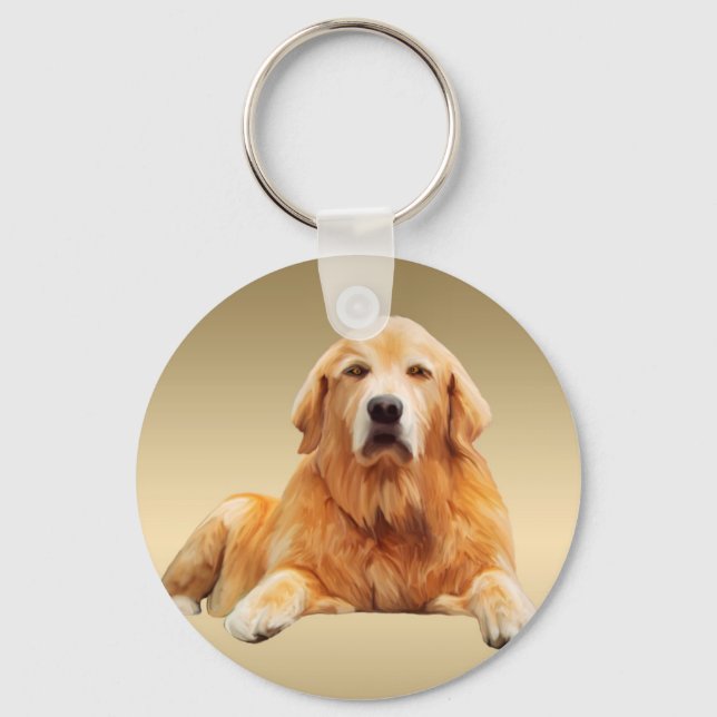 Schwarzes Labrador Hund Farbe Farbe Farbe Malerei Schlüsselanhänger (Vorderseite)