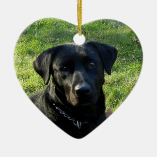 Schwarzes Labrador Keramikornament