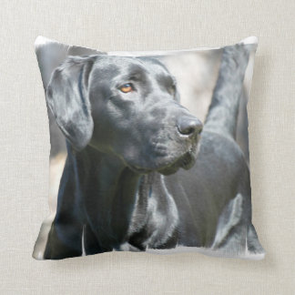 Schwarzes Labrador-Kissen Kissen