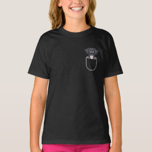 Schwarzes Labrador, Labrador in der Brust T-Shirt