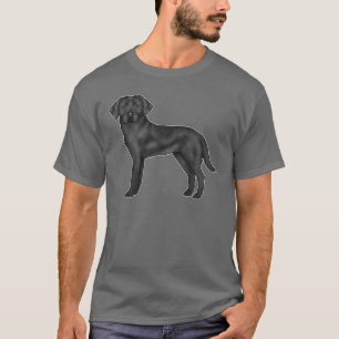 Schwarzes Labrador Retriever Hund Schwarzes Labor T-Shirt