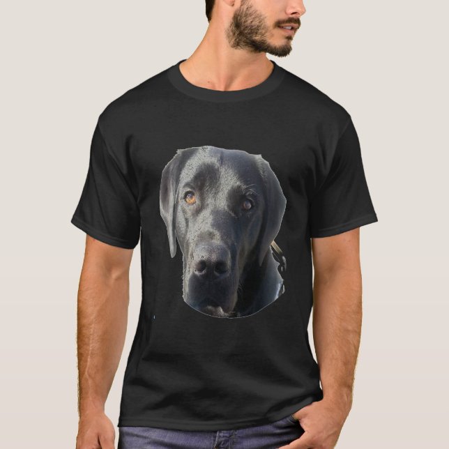 Schwarzes Labrador Retriever Shirt (Vorderseite)